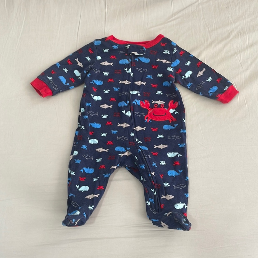 Carter's 0-3 months sleeper footie